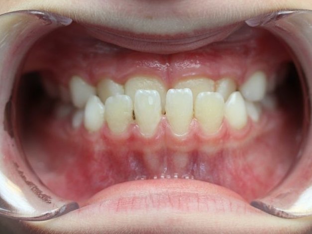 occlusion croisée antérieure III en denture mixte